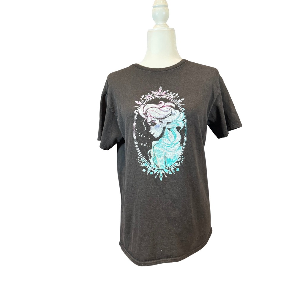 Disney Frozen Elsa Graphic T-Shirt Black